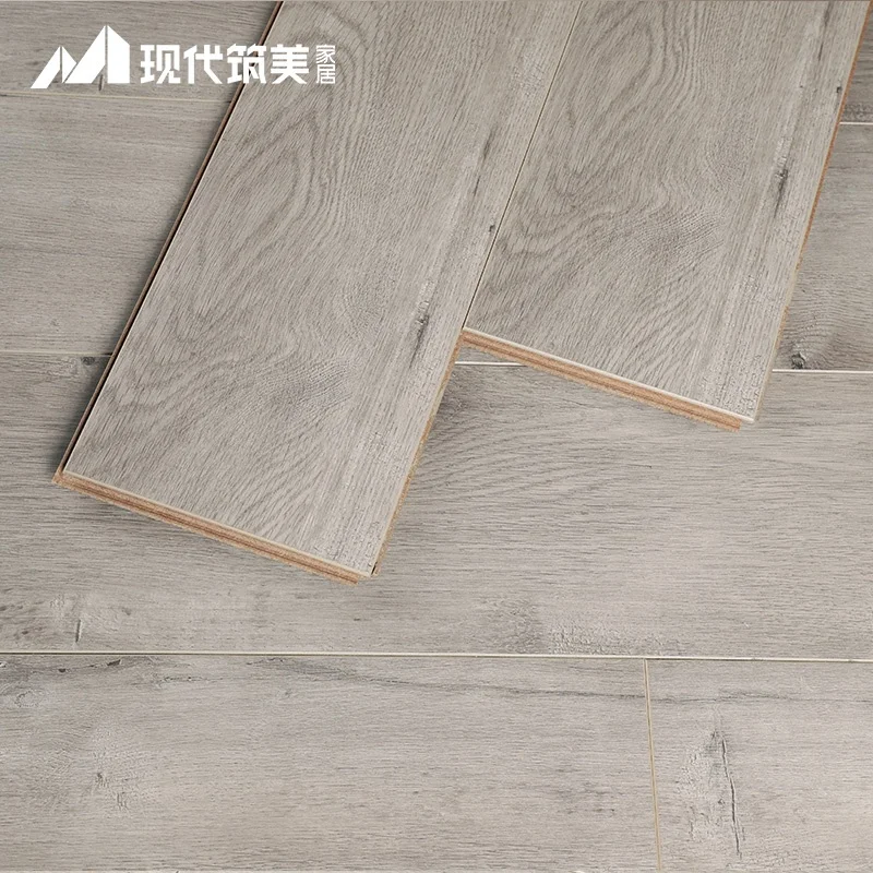 Ламинированный настил темно-серый Высококачественный водонепроницаемый ac4 ac5 класс 33 спроектированная деревянная плитка 12 мм ламинат hdf настил