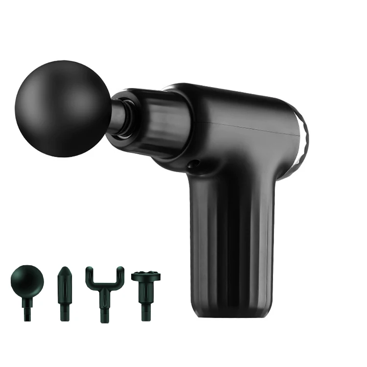 6 speed mini massage gun dropshipping with lcd screen triangle vibration muscle sports 24v dropship massage gun