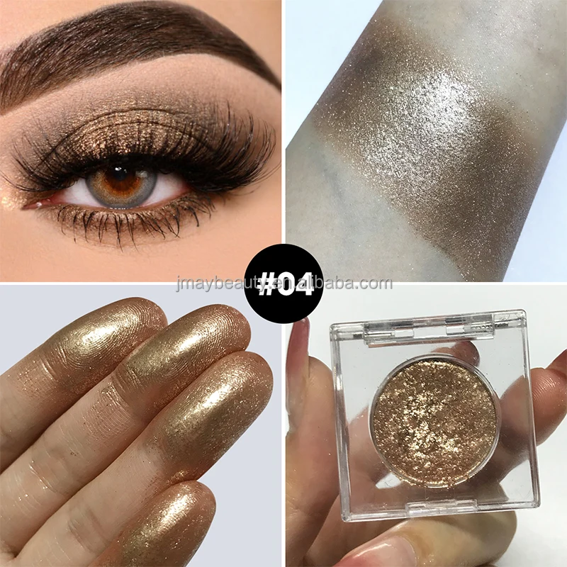High Pearliness Mica Powder Glitter Metallic Eye Shadow Palette High Pigmented Waterproof Diamond Vegan Custom Eyeshadow