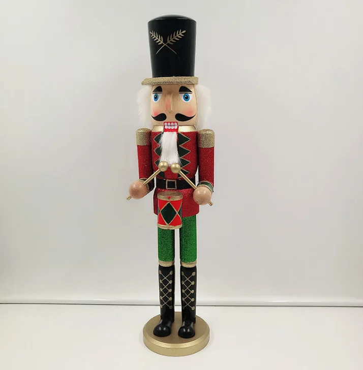 Custom 50cm wooden nutcracker for  Christmas decorations