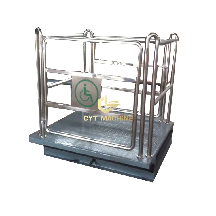 High Quality Hydraulic Vertical Scissor Wheelchair Lift Platform for disabled people
