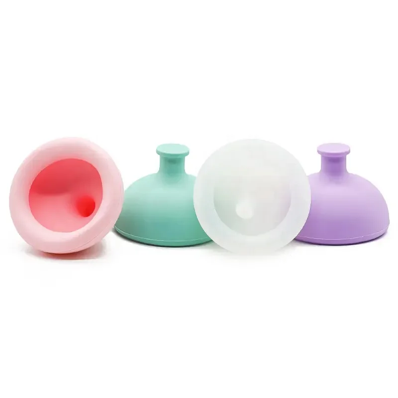 High Quality Baby Hiccup Back Pressure Sputum Aspirator Cup Phlegm Burping Digest Helper Baby Silicone Palm Cup