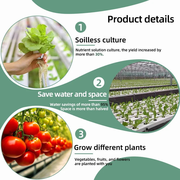 Quality Assurance NFT Gully Hydroponic Pvc Channel Hydroponic Growing Systems For Farm Cultivation Hydroponic Nft Channel