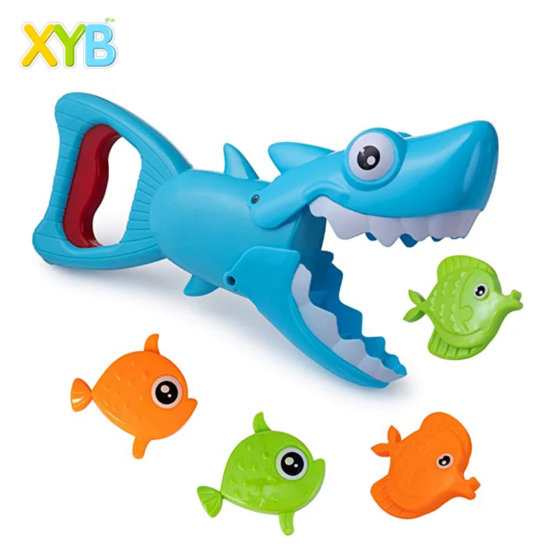 XYB High quality Shark Grabber Bath Toys Fun Baby Bathtub Toy Shark Bath Toy for kids
