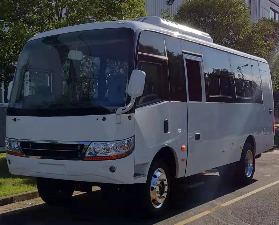  Туристический автобус Dongfeng 4x4 с правым приводом Евро 3-Евро 5 тропических