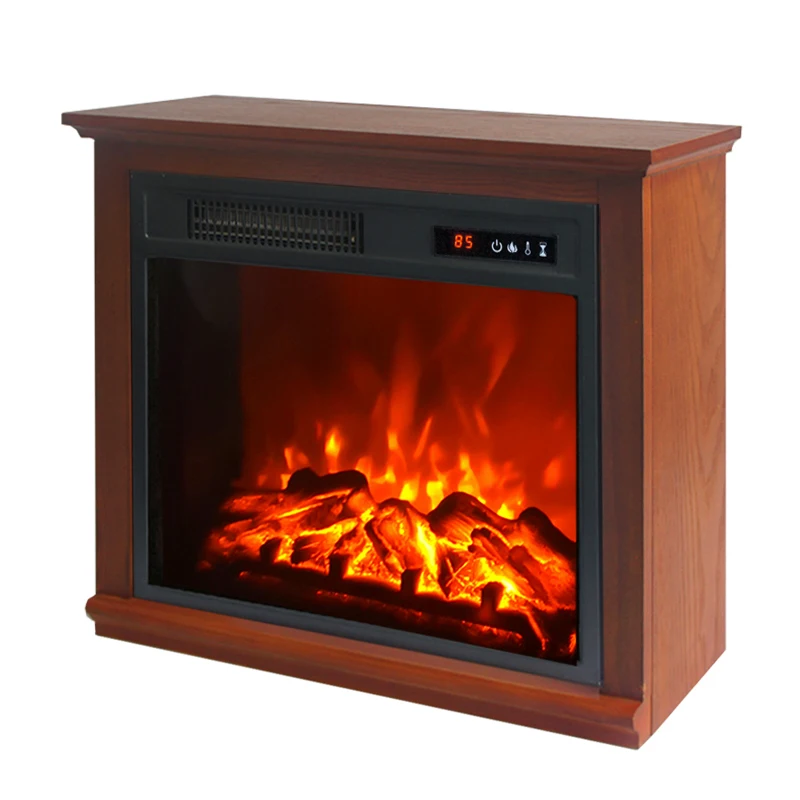 freestanding artificial fire Electric Fireplace With Mantel table heater