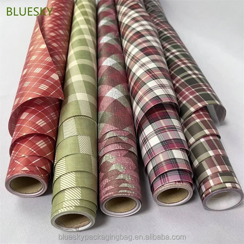 Wholesale Wrapping Paper Roll for Christmas Gift Customized Christmas Wrapping Paper Large Roll