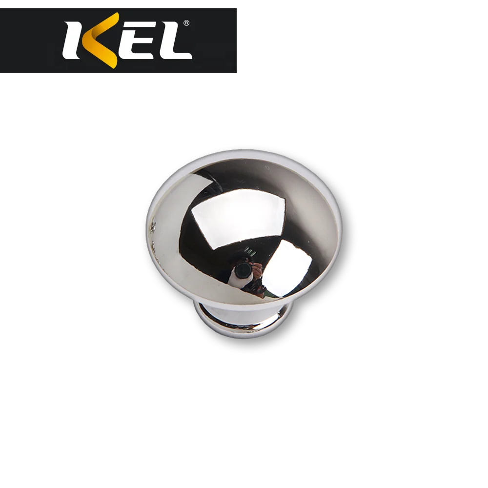 Chrome Plated Fancy Zinc Alloy Door Knob Modern Style Furniture Cabinet Drawer Knob