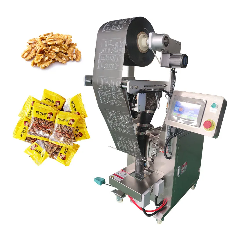 fast delivery economic semi-auto mini food plastic pouch pillow bag granule packaging machine