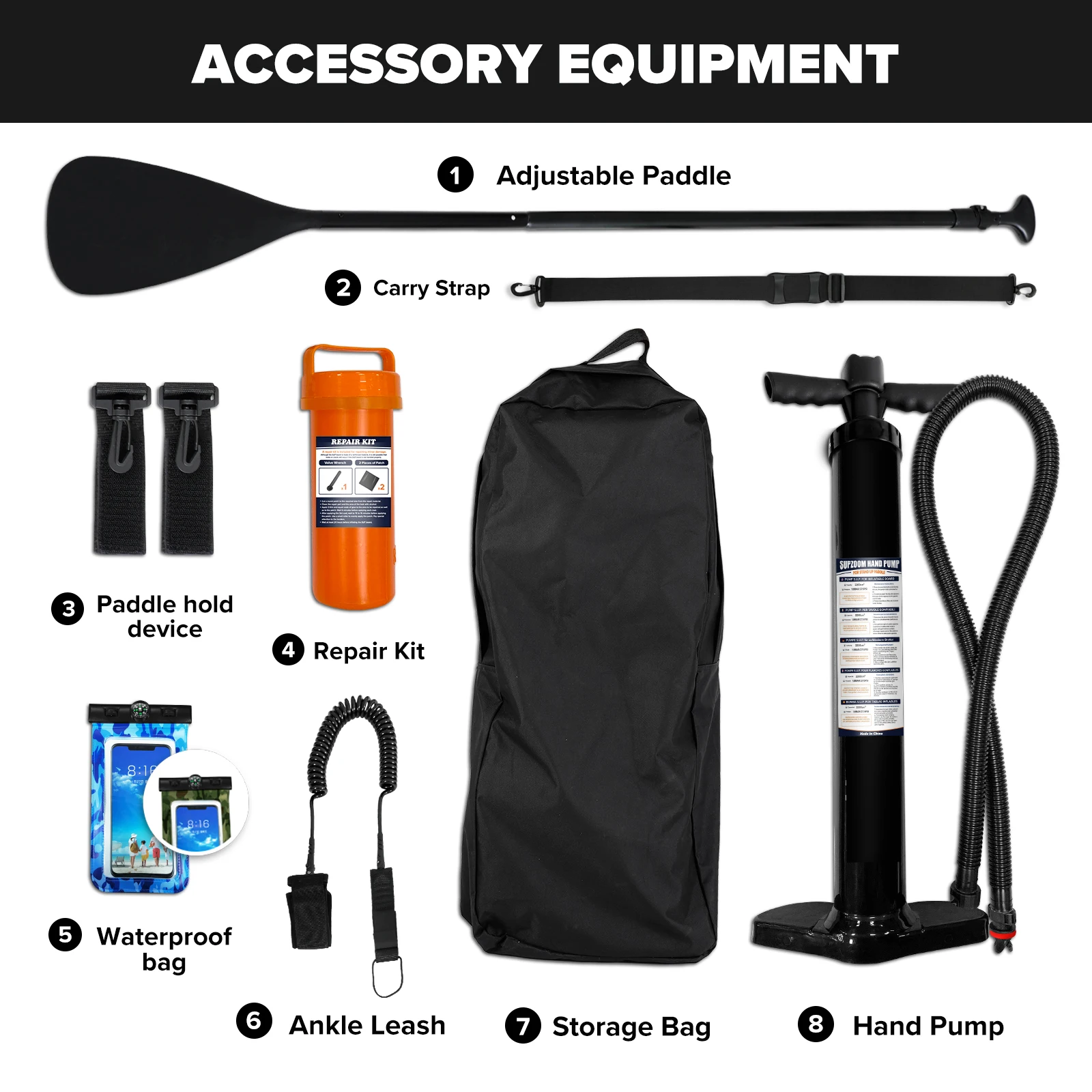 Sea surfboard 3.2m inflatable paddle board water entertainment small raft with paddle stand-up log