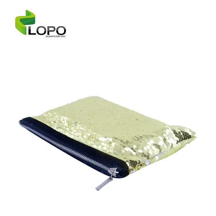 Sublimation Glitter Sequin Ladies Cosmetics Bag Embroidery Clutch Women Hand Bags Lady Makeup For Evening Party