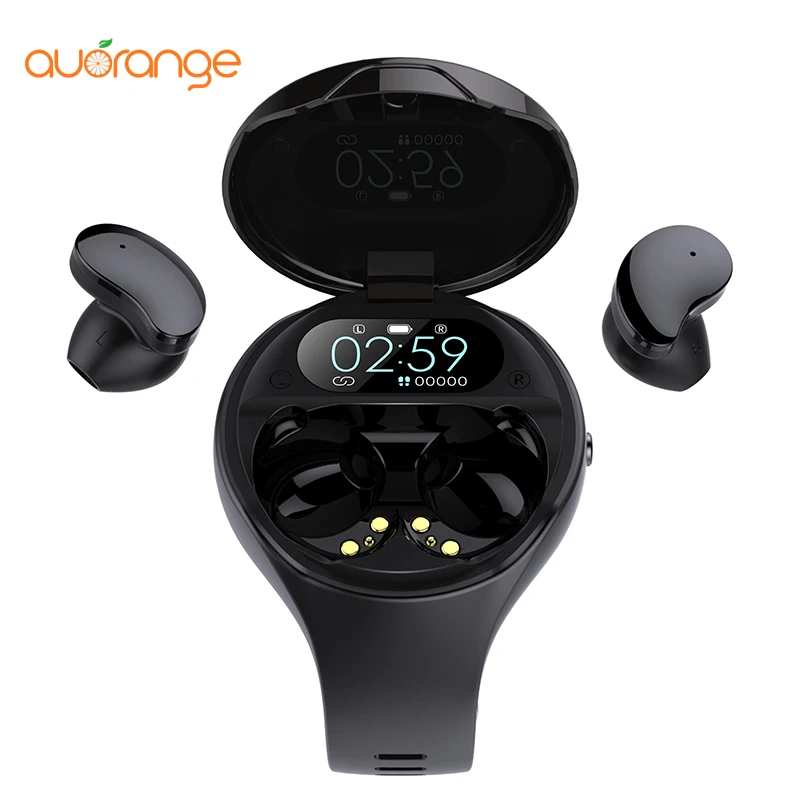 Newly Arrival High Quality waterproof 2in1 Earbuds Smartwatch with Bt Call Smart Watch Smart Watch Earphone