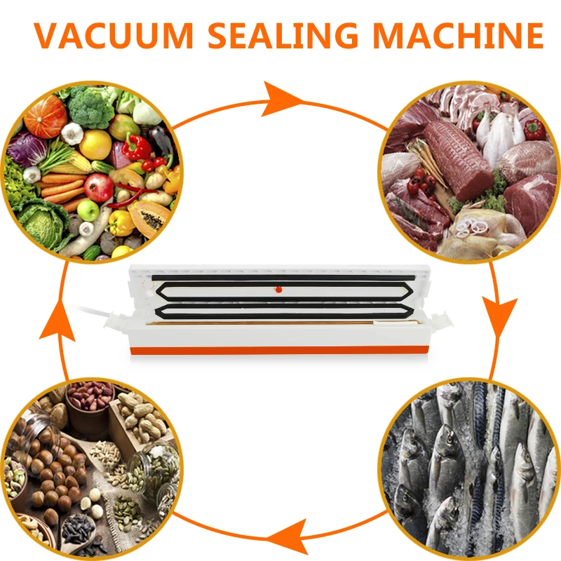 TINTONLIFE Portable Food Vacuum Pack Machine Wholesale Price Mini Home 220V/50HZ LOW Noise TINTON LIFE Stand / Table CE/FCC 100W