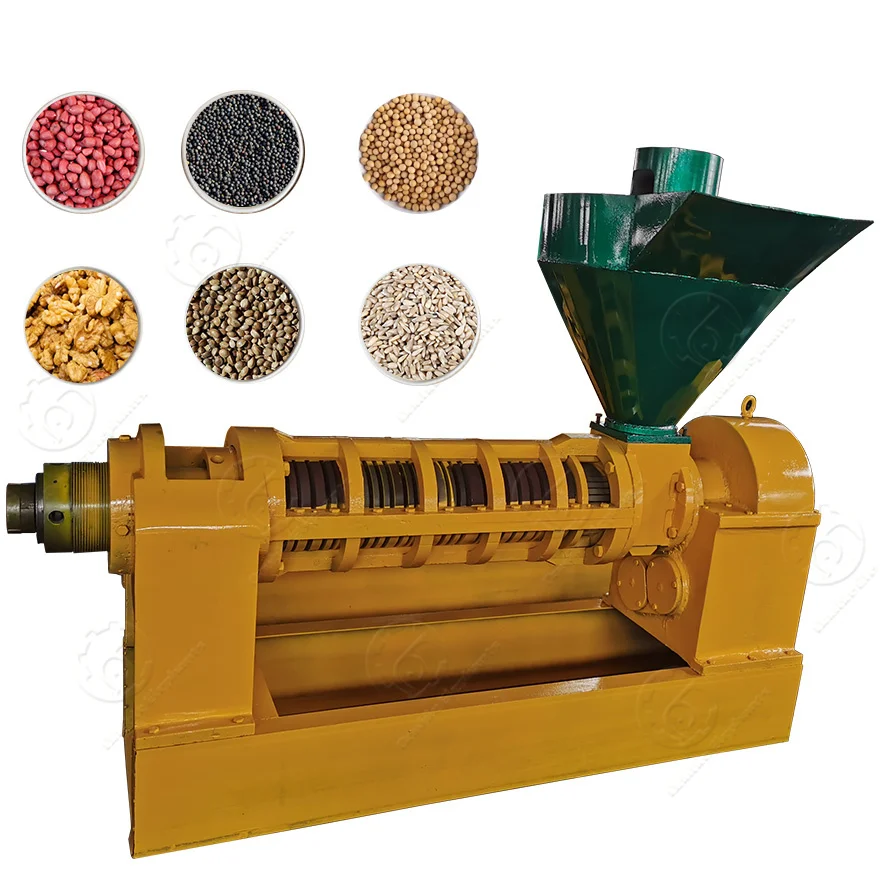 6YL200 Big screw press Soybean rapeseed groundnut coconut cold oil mill expeller machine