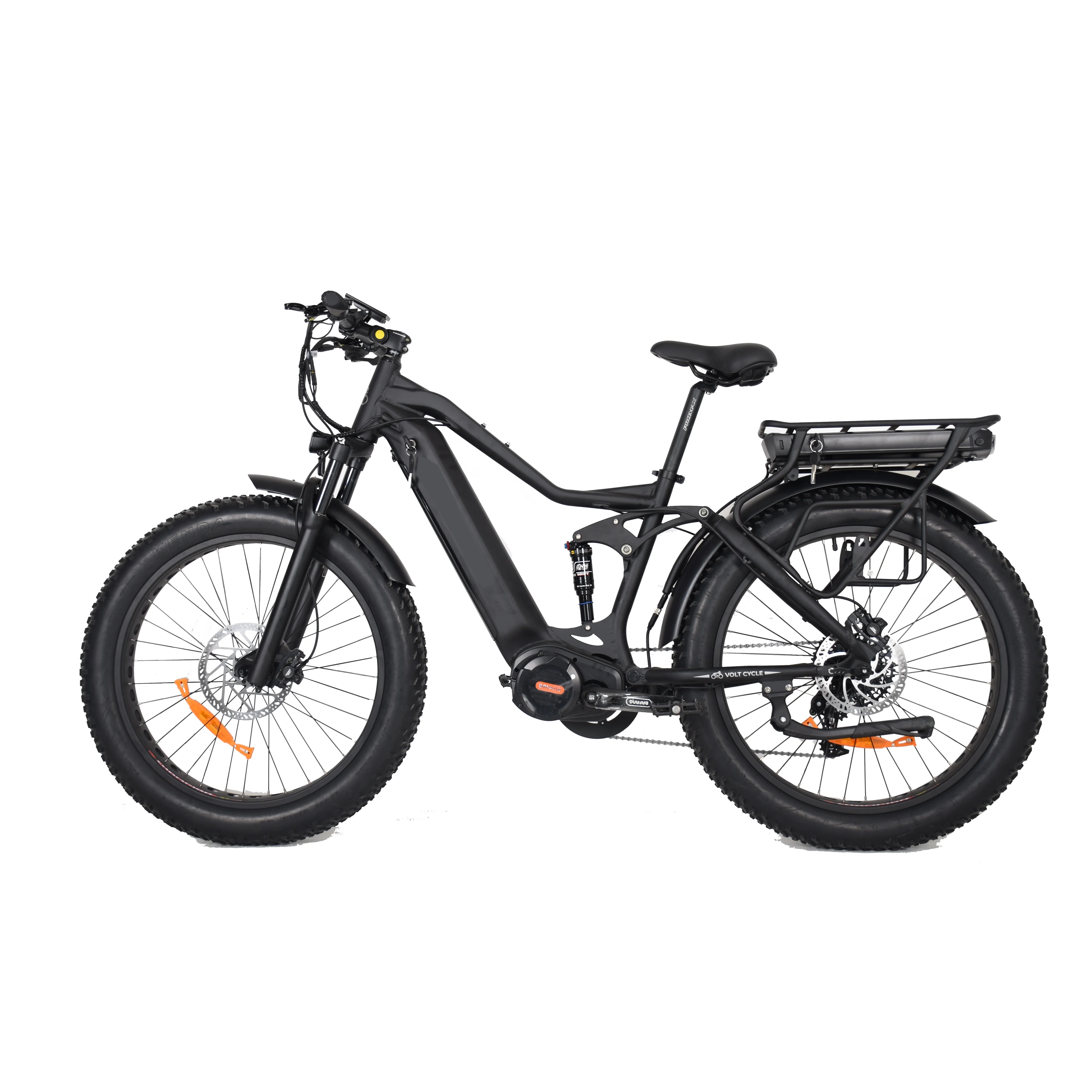 Hot sale bafang m620 1000W dual battery electric fat tire mountain bike with basket
