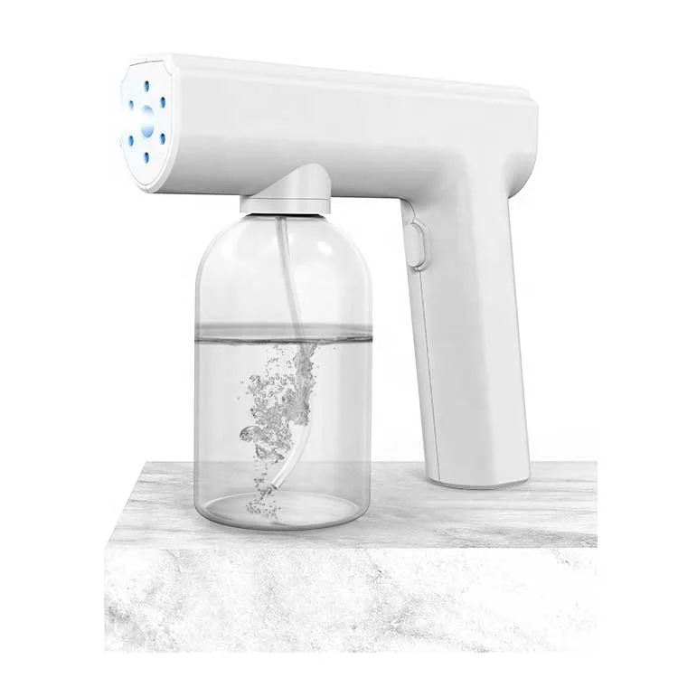 Hight Quality Blue Light Automatic Sprayer Gun Beauty Barber Nano Spray Atomizer Home Cordless Gun
