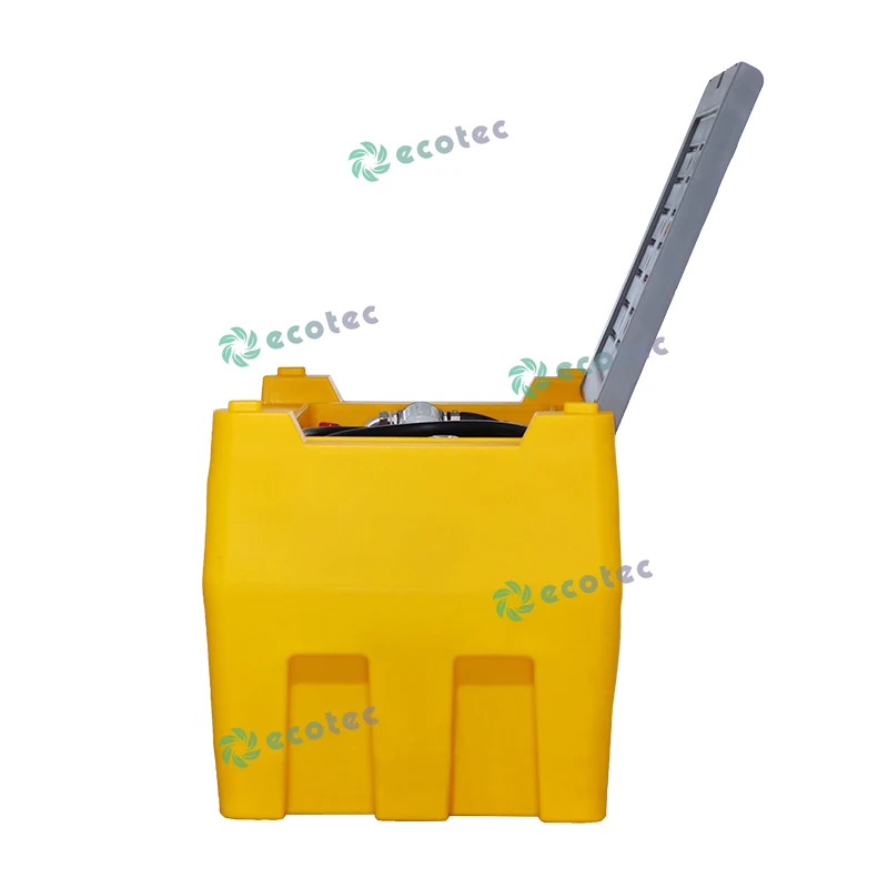 Ecotec 220L/480L Portable Gas Station Mini Mobile Tank with Pump for Truck Refueling