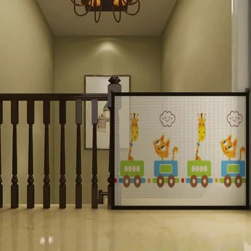 Pet Dog Barrier Fences Pet Isolated Network Stairs Gate New Folding Breathable Mesh Playpen for Dog Safety Fence Baby Gate Fence