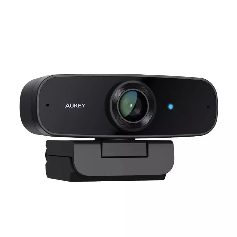 FHD 1080P Plug & Play 360 Degree Adjustable Dual Mic Noise Reduction Mini Webcam AUKEY PC Computer Camera