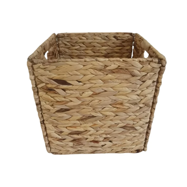 Складная корзина для хранения из плетеного водяного гиацинта