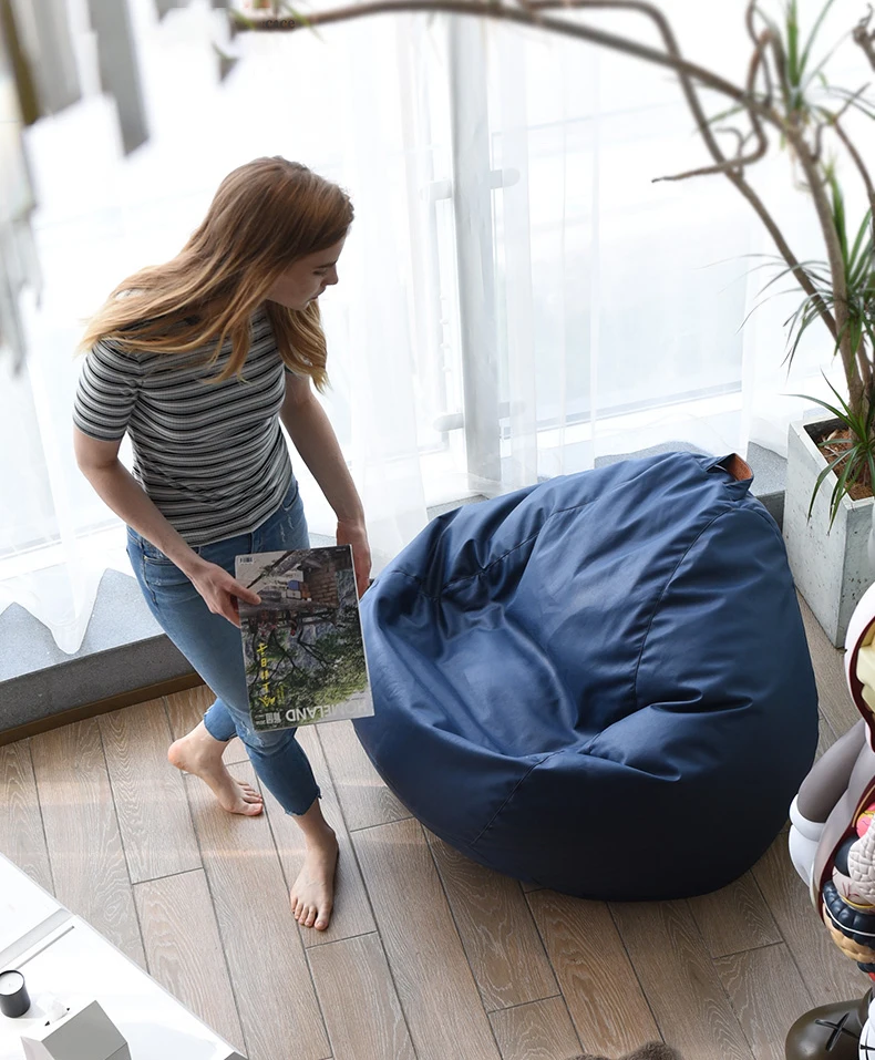 Factory Direct Wholesale Supply Bean Bag Sofa Chair Waterproof Bedroom Corner Couch Cover Living Room Recliner Beanbag Lounger
