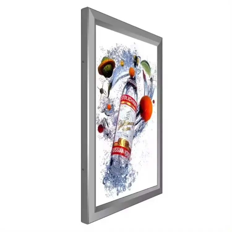 Framed Movie Poster Advertising Light Box Aluminum Snap Frame Led Light Box Hotel Shopping Mall Light Box