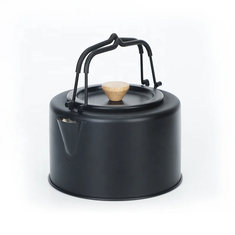 1L Outdoor Kettle Camping Kettle Backpacking Stainless Steel Kettle with Carry Bag for Outdoor Hiking Picnic Camping