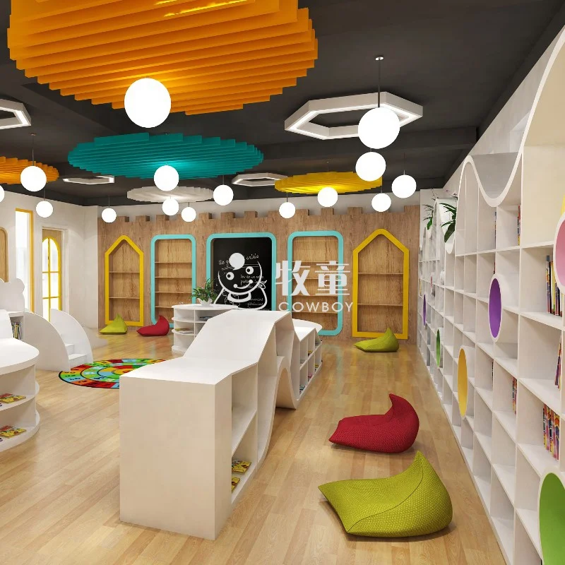 High Quality Library Furniture Bookcase Luxury Solid Plywood Bookshelf For Private International School