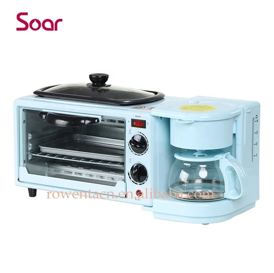 Hot Sale electric household 9L 3 in 1 breakfast set toaster coffee maker