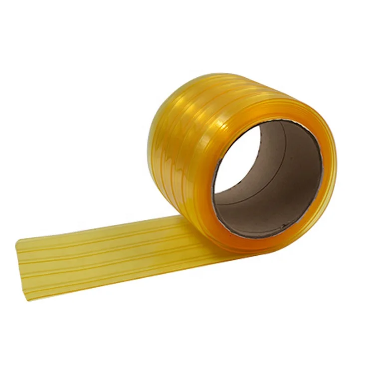 china manufacture orange yellow color antiinsect pvc soft strip door curtains