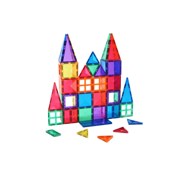 MNTL 56 шт. забавные магнитные diy плитки Стволовые строительные игрушки дети магнит игрушка CPSC CE EN71