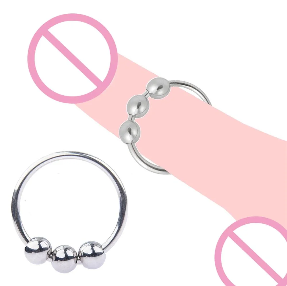 Stainless steel penis bondage lock cock Ring Heavy Duty male metal Ball Scrotum Stretcher Delay ejaculation BDSM Sex Toy men