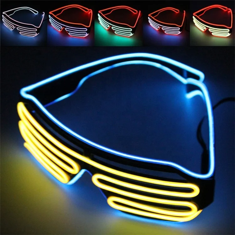 Night Club DJ Dance Party Favors Light Up Glowing Flashing Neon LED Glasses Party