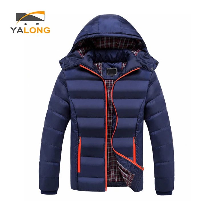 2020 Wholesale thick winter autumn sublimation casual men quilted coat blue bomber jacket