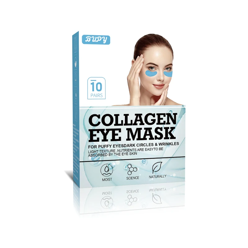2023 New Organic Collagen Gel Under Eye Patch Mask Remove Dark Circles Firming Crystal Hydrogel Gel Anti-aging Eye Mask