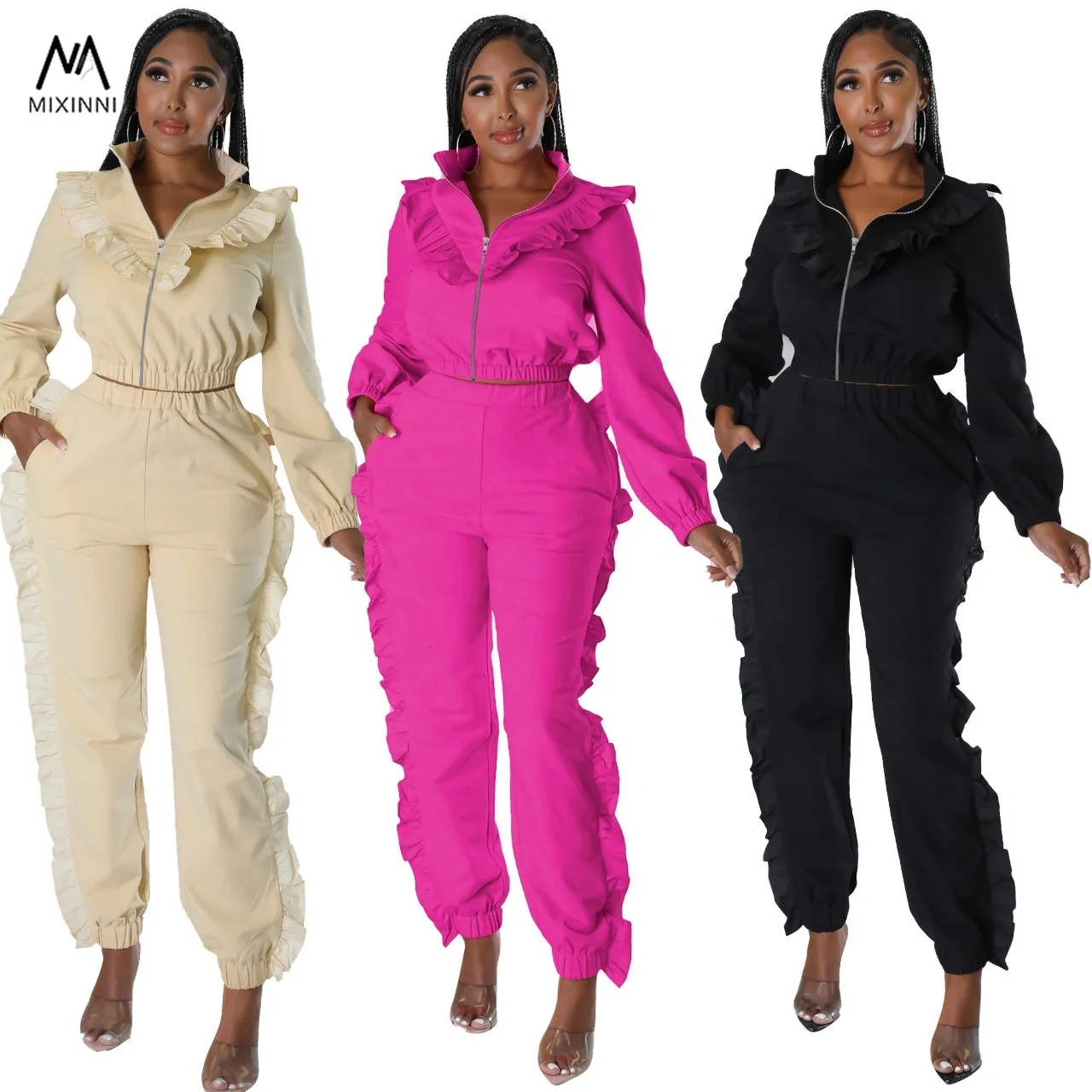 MXN 261 fashion pants two paice set for women,spring leisure 2 piece set women,Long Sleeve suits set for women
