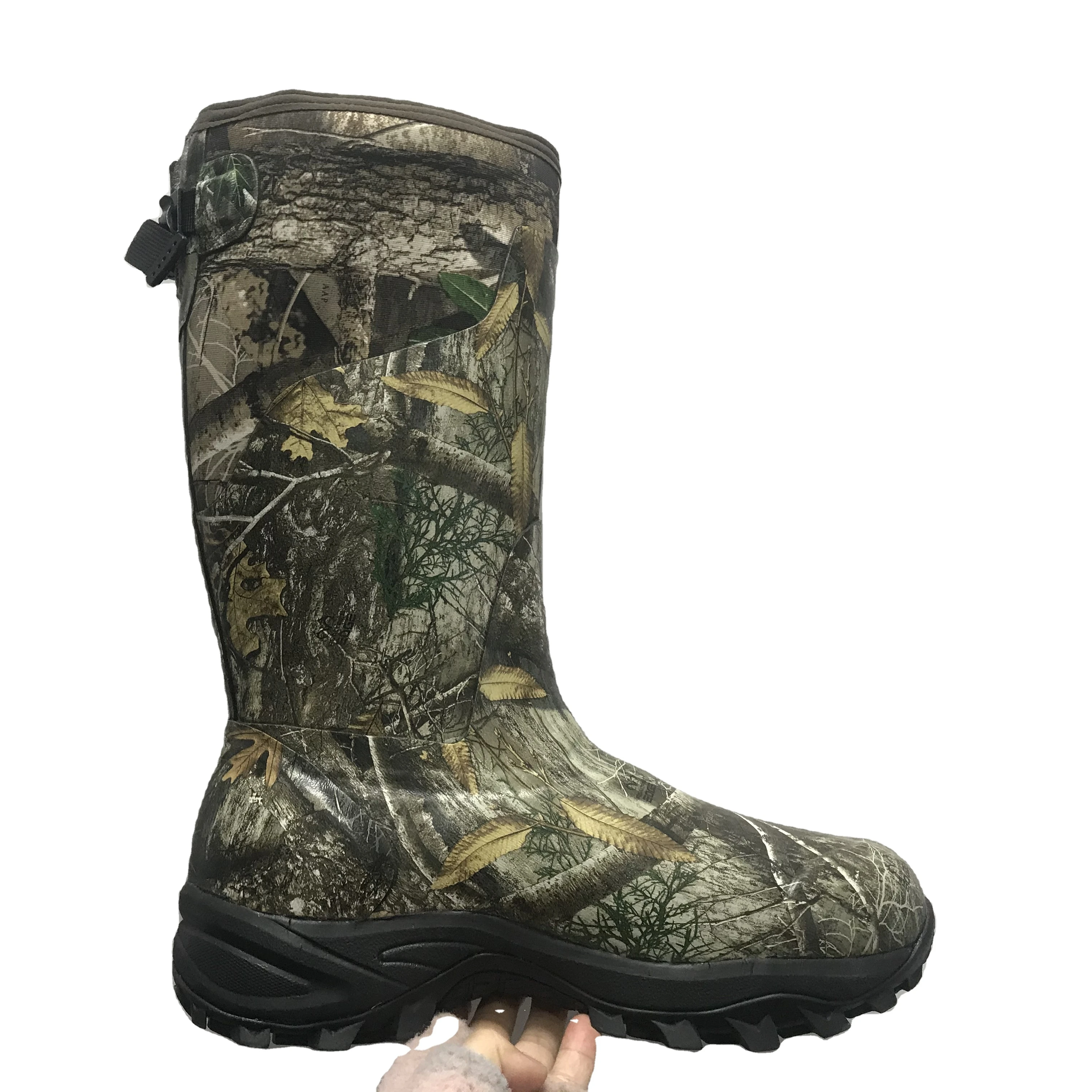 factory neoprene warm rubber waterproof knee high hunting boots