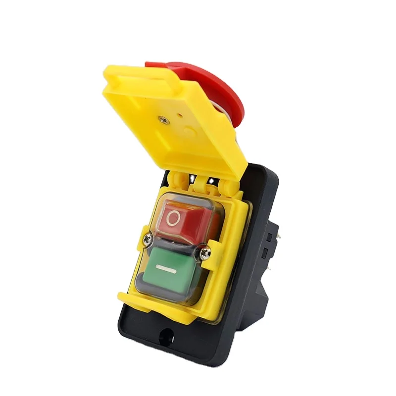 KEDU High Quality Three Phase Waterproof Electromagnetic Push Button Switch With CE,TUV Approved KJD18