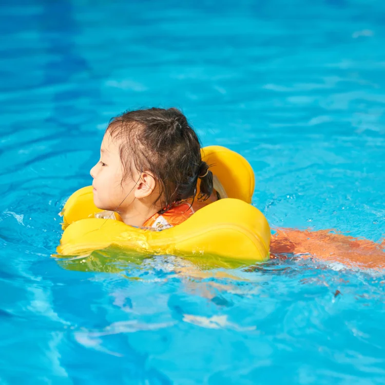 New Material pool baby kid boat float water toys toddler swim vest Beige