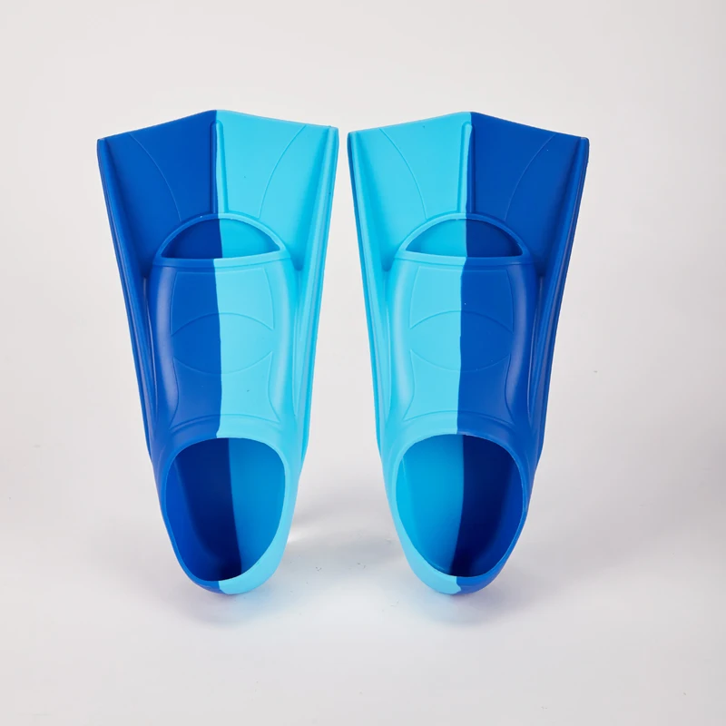 Portable kids flippers silicone swim fins for lab swimming wholesale swimming fins with mesh bag