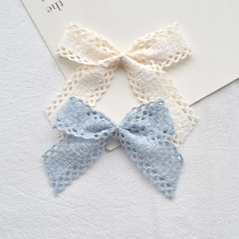 Ribbon Bow Hairpin Material DIY Hair Accessories Head Jewelry 25MM Hollow Lace Polyester Webbing lace trim