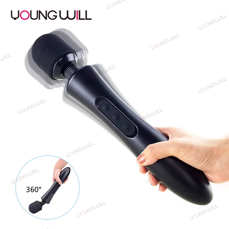 Round head And Flat head Charging Large AV Vibration Massage Stick Female Masturbation Sex toys For Women huge large Vibrator