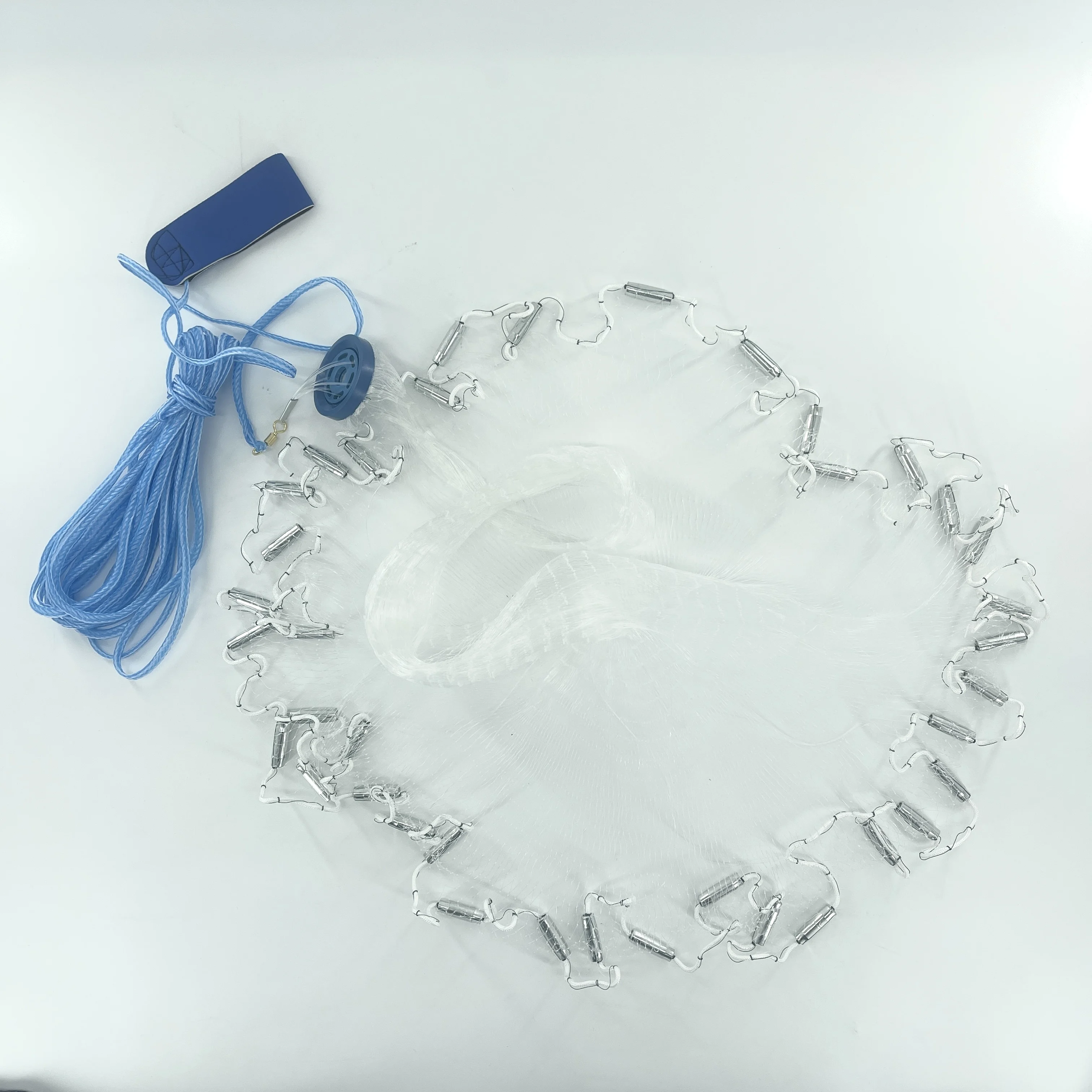 Factory sale brown nylon 4~12 Feet casting nets for river and lake fishing cast net landing net