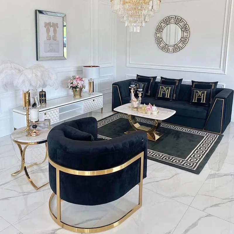 Modern arabic majlis furniture 3 2 seater set couch living room for home luxury comfy sofas sectional velvet turkish sofa set