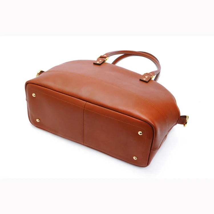 Elegant Fashion Lady Handbag Brown Vegan Leather Dslr Camera Bag