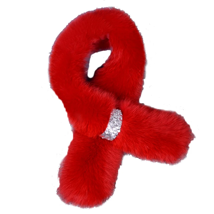 New Senior Women Genuine Fox Fur Collar  Real Fur Scarf Winter Warm Neck Warmers fox fur trim cape