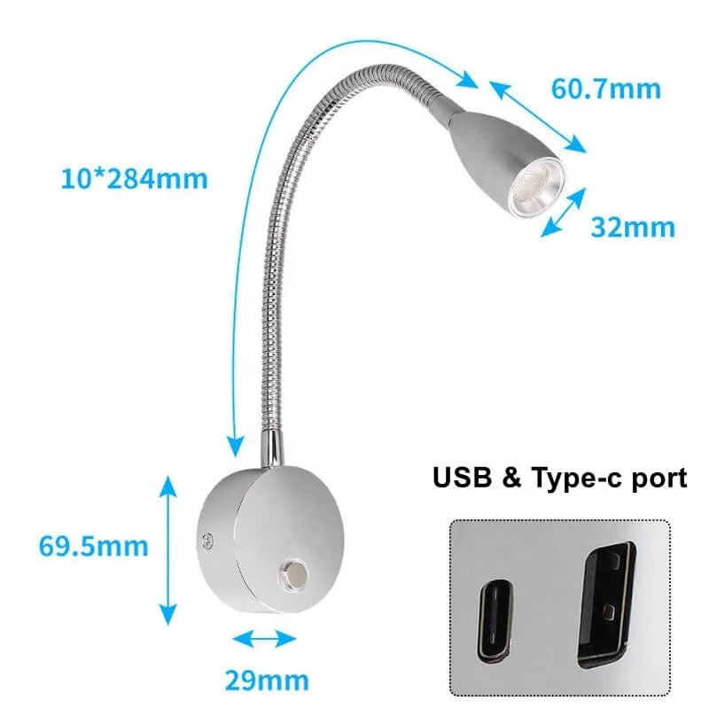 Лодка светодиодная подсветка 12В лампа rv Светодиодный прожектор usb type-c 12 В светодиодные фары для автодома