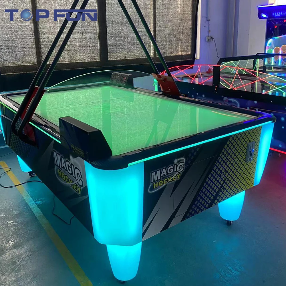 Newest Design Indoor Coin Operated Arcade Air Hockey Game Machine Amusement Air Hockey Table 4 Player For Game Center