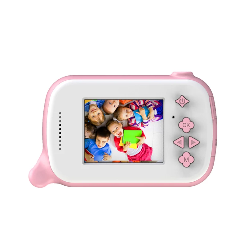 
Blue digital dual-lens 1080p smart kids video camera 