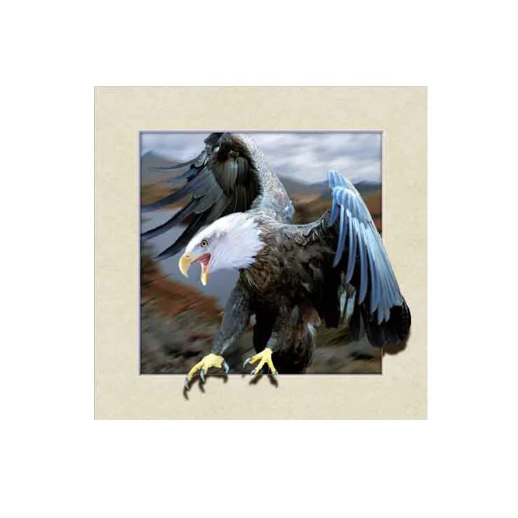 Custom nature 5d Lenticular sheet print eagle design Picture